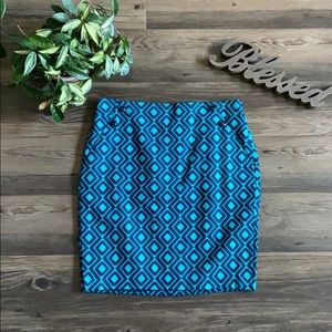 Ann Taylor Loft Patterned Skirt